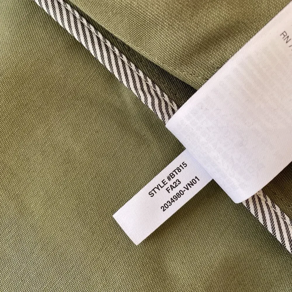 NWT J. Crew Heritage Barn Jacket Green Waxed Canvas Twill Womens S Chore Coat - Picture 13 of 16